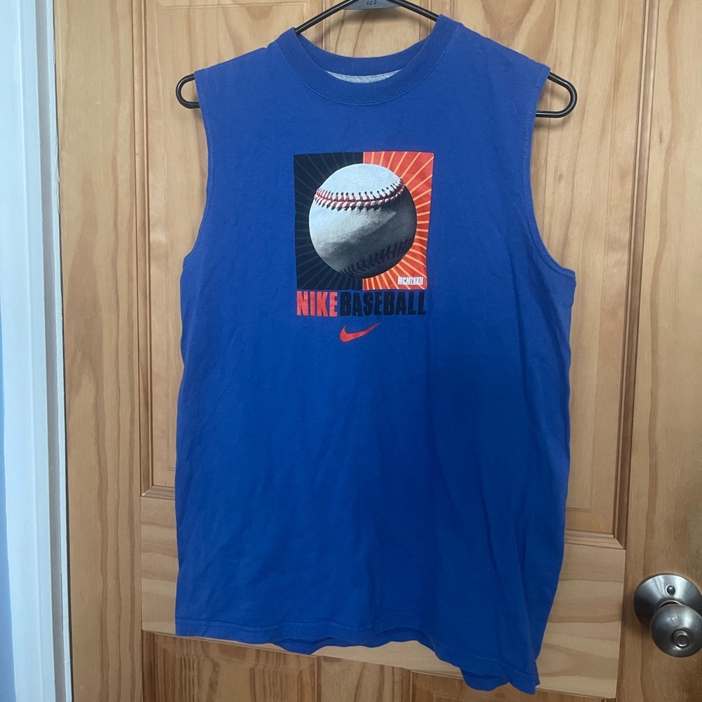 Like New, Boys Size Large (14-16) Nike Baseball Tank Top